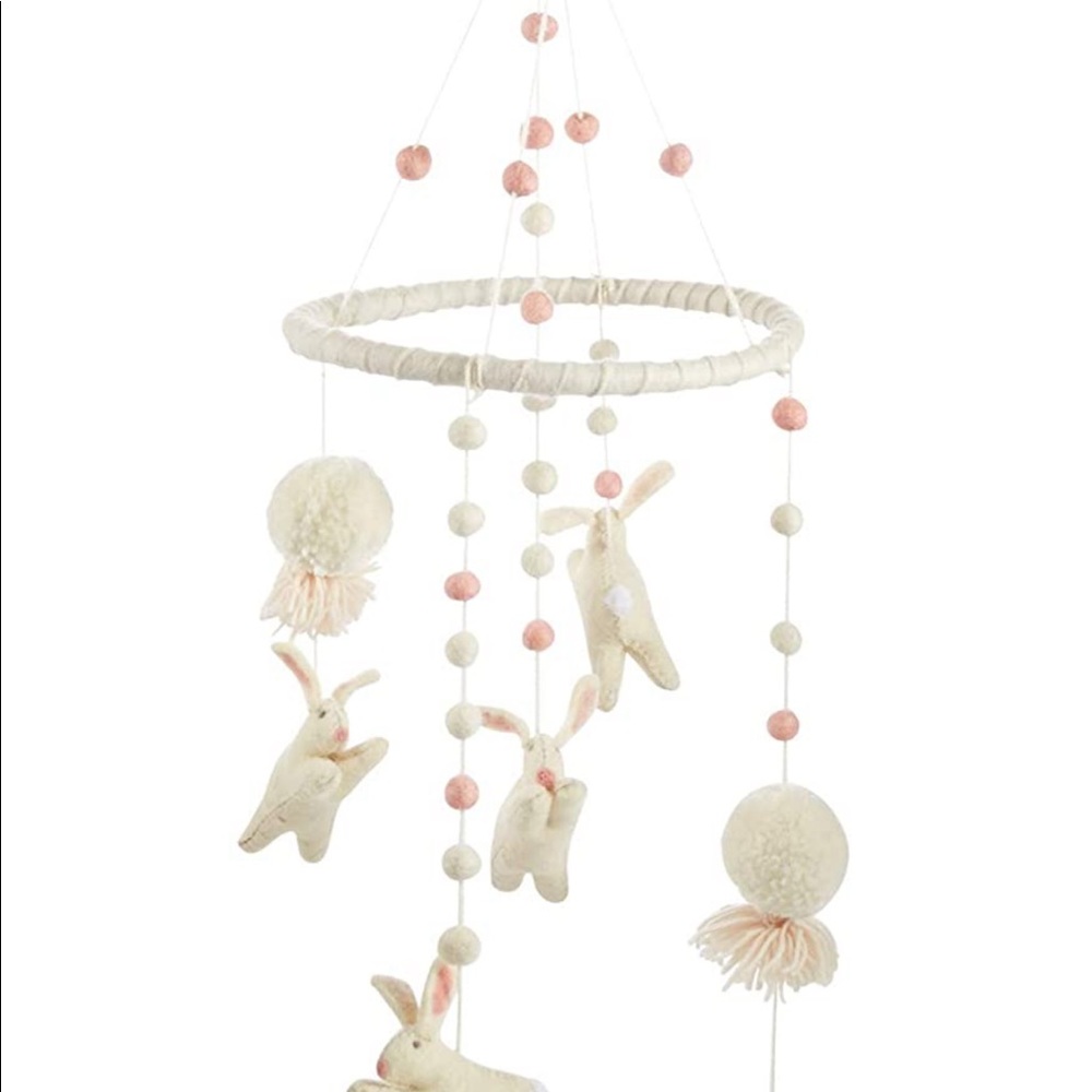 Mud Pie Bunny Crib Mobile